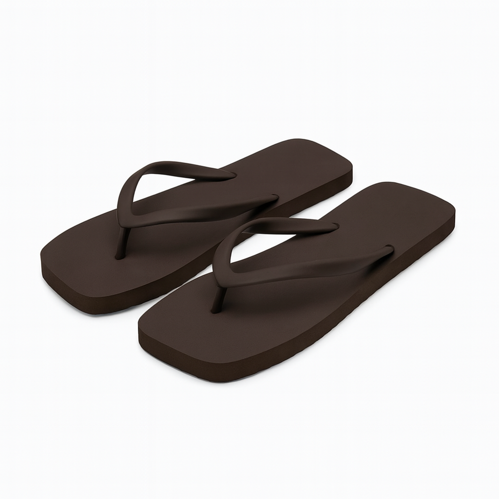 Chausson Forme Tong Marron