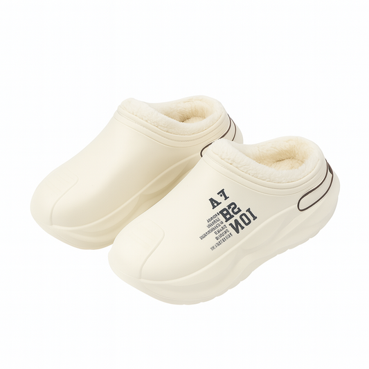 Chausson Sabot Fourré Beige