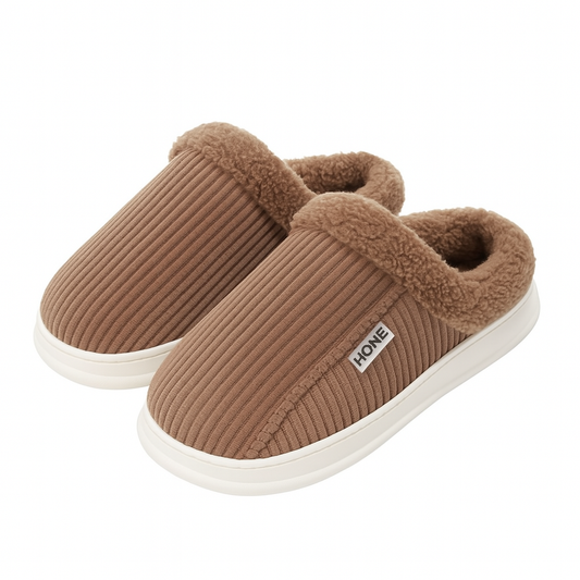 Chaussons Bottes Fourrées Homme Marron