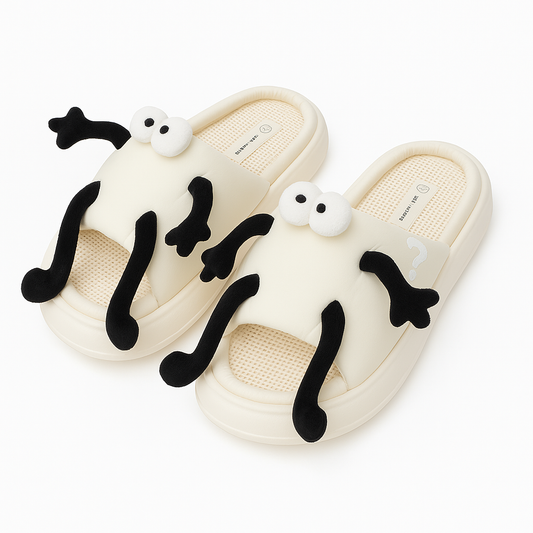 Chausson Claquette Rigolo Blanc