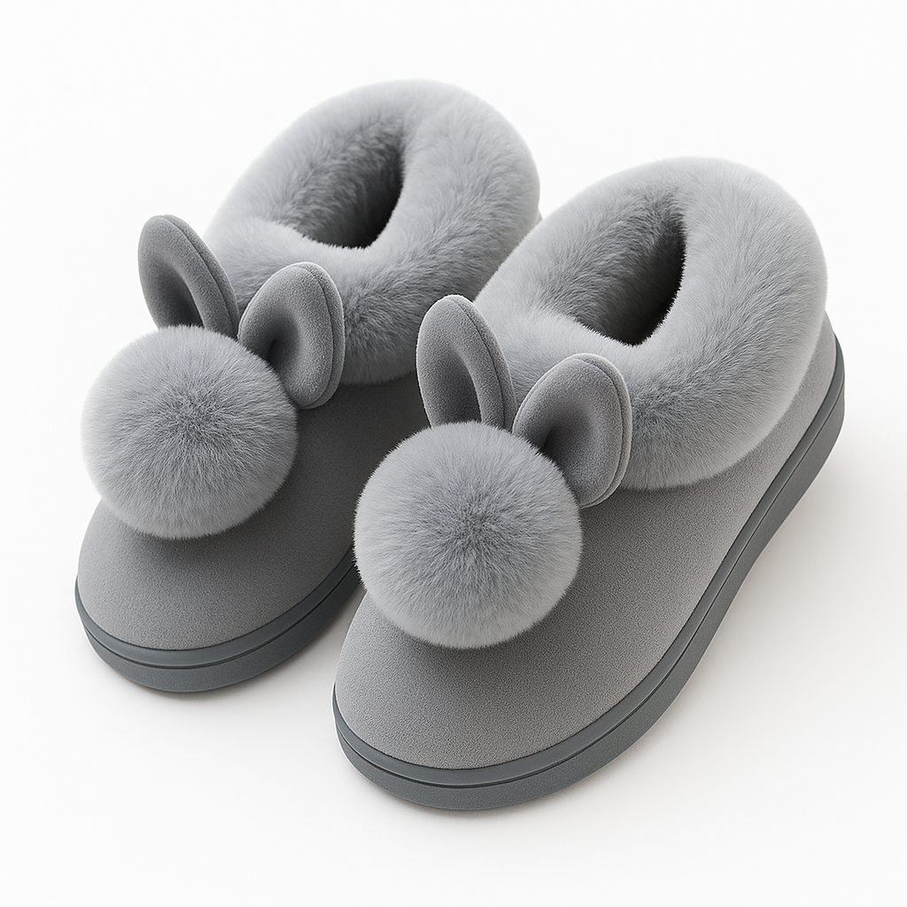 Chausson Avec Pompon Et Lapin