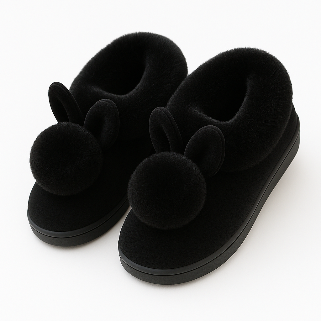 Chausson Avec Pompon Et Lapin