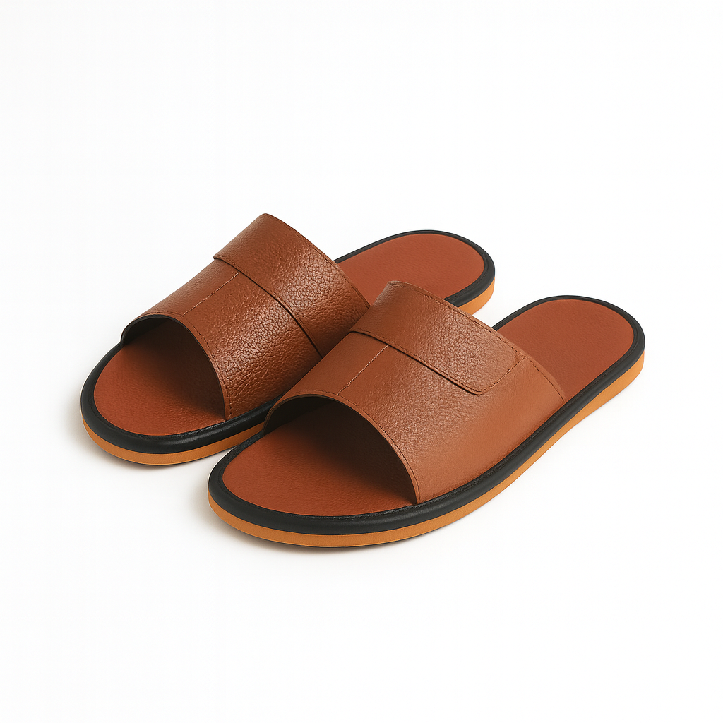 Chausson Cuir  Sandale