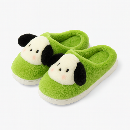 Chausson Avec Petit Chien vert