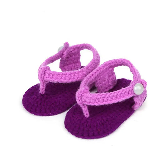 Chausson Bebe Tricot Bi Colore