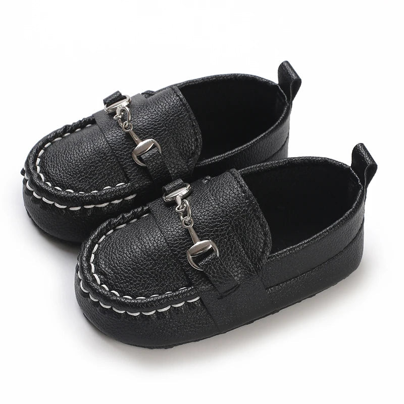 Chausson Cuir Mocassin Bebe