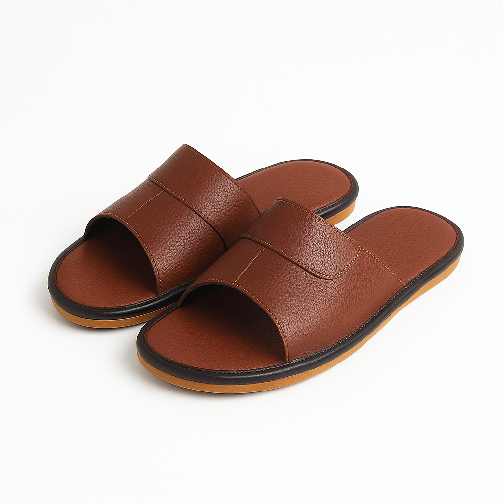 Chausson Cuir  Sandale