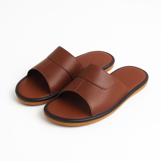 Chausson Cuir  Sandale