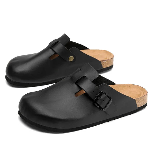 Chausson Cuir  Semelle Liège