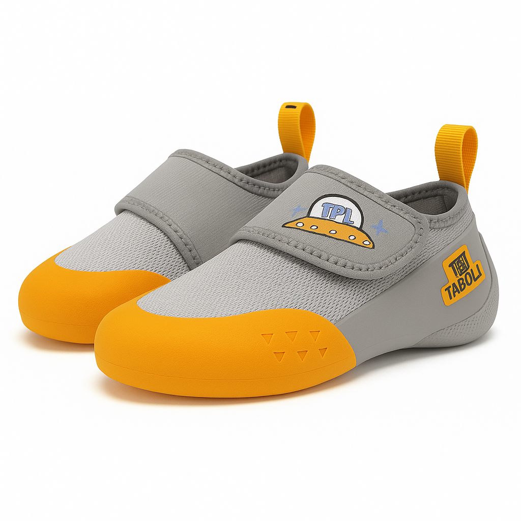 Chausson D'Escalade Bloc Enfants Gris