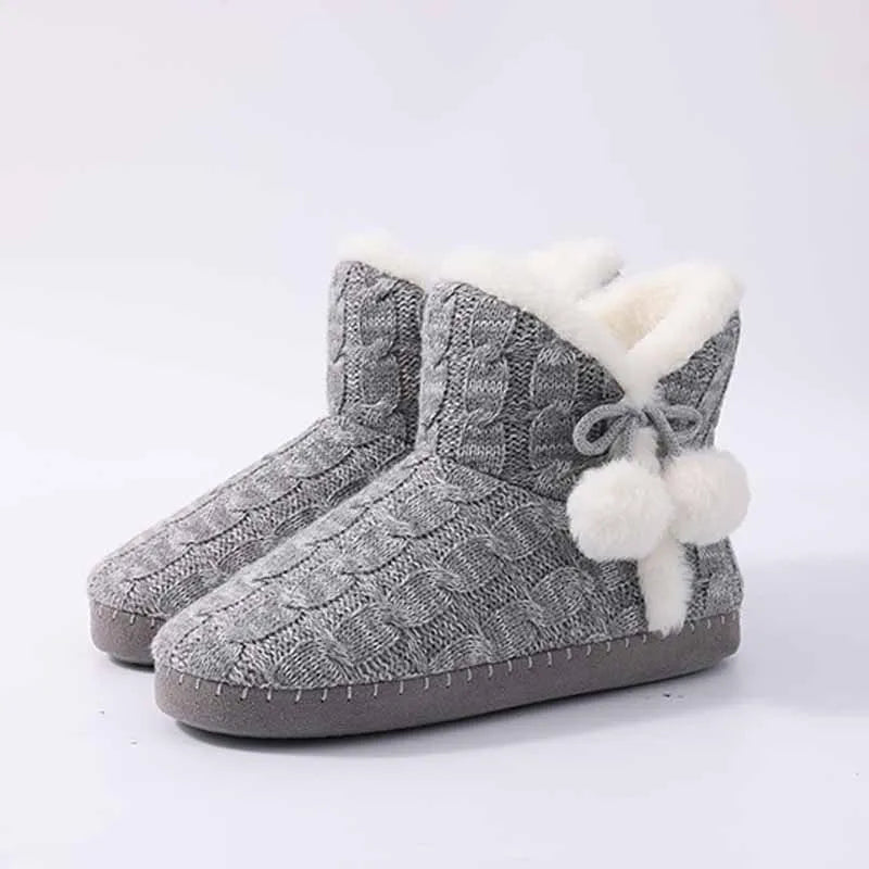 Chausson Femme Avec Pompon