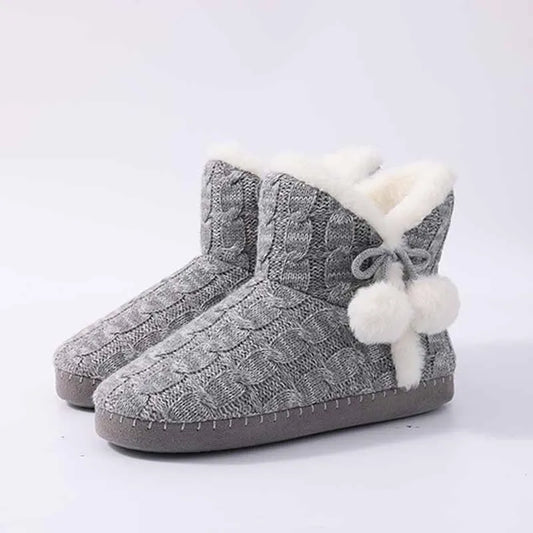 Chausson Femme Avec Pompon