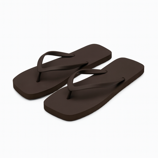 Chausson Forme Tong Marron