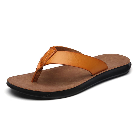 Chausson Homme Cuir Tong