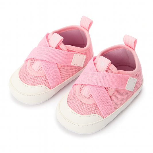 Chausson à Scratch Bébé Fille Rose