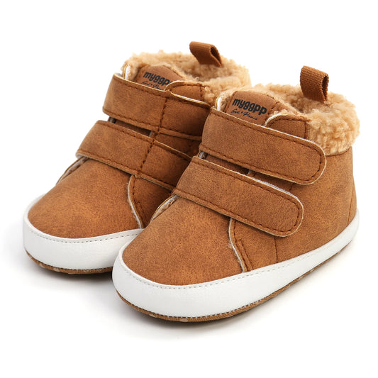 Chausson Scratché velours double bebe
