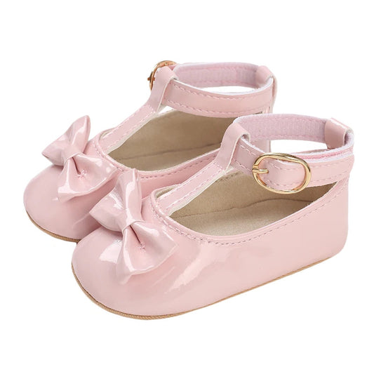 Chausson Souple Bebe Fille Nœuds