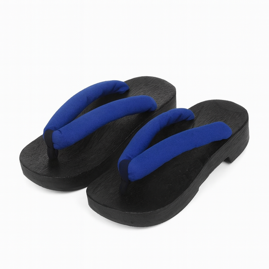 Geta Kimono Pour Japonais Bleu