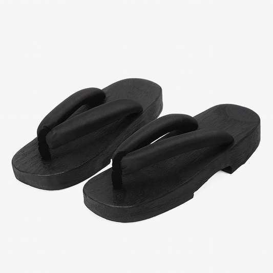 Geta Kimono Pour Japonais Noir