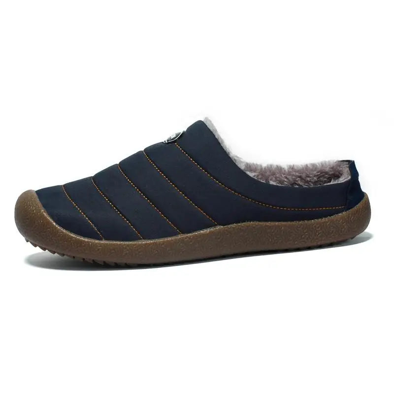 Chausson Homme Pour Extérieure Bleu