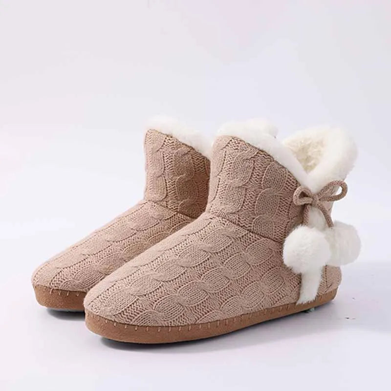 Chausson Femme Avec Pompon