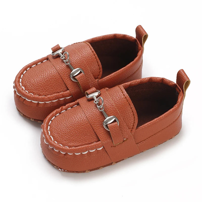 Chausson Cuir Mocassin Bebe