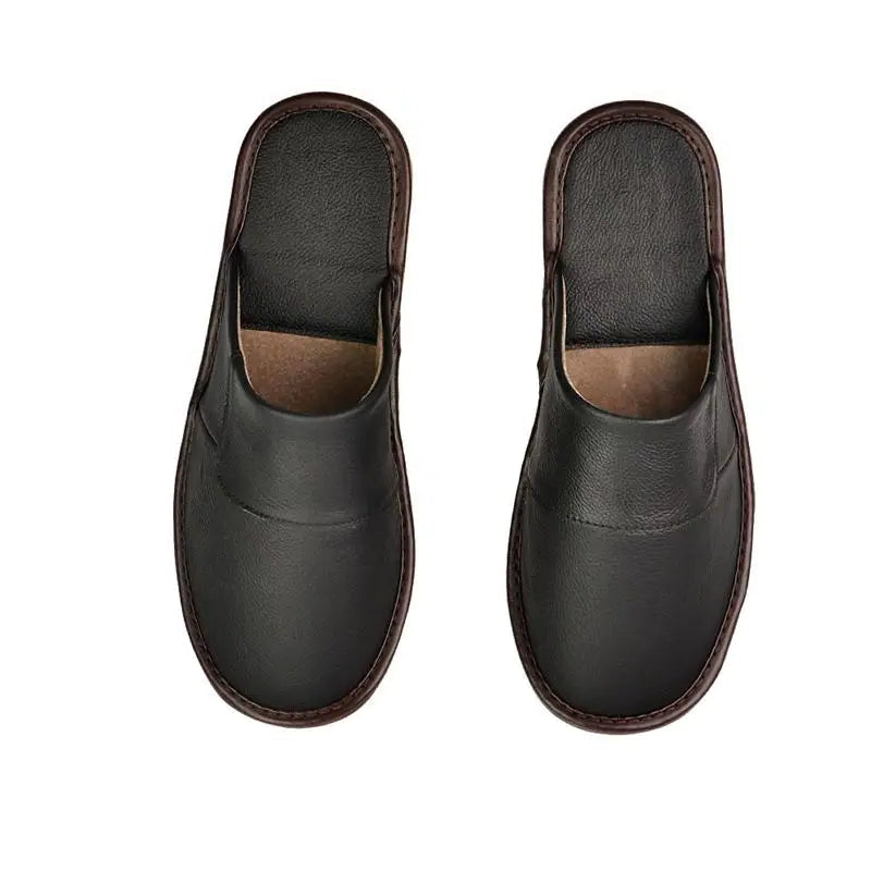 Chausson Cuir Homme  Confort