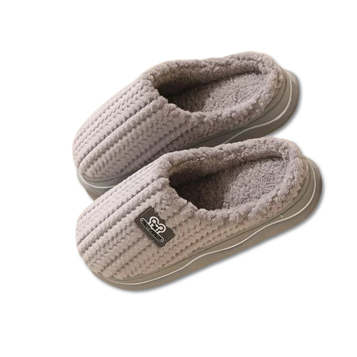 Chausson Fourré  Femme Anti Dérapant