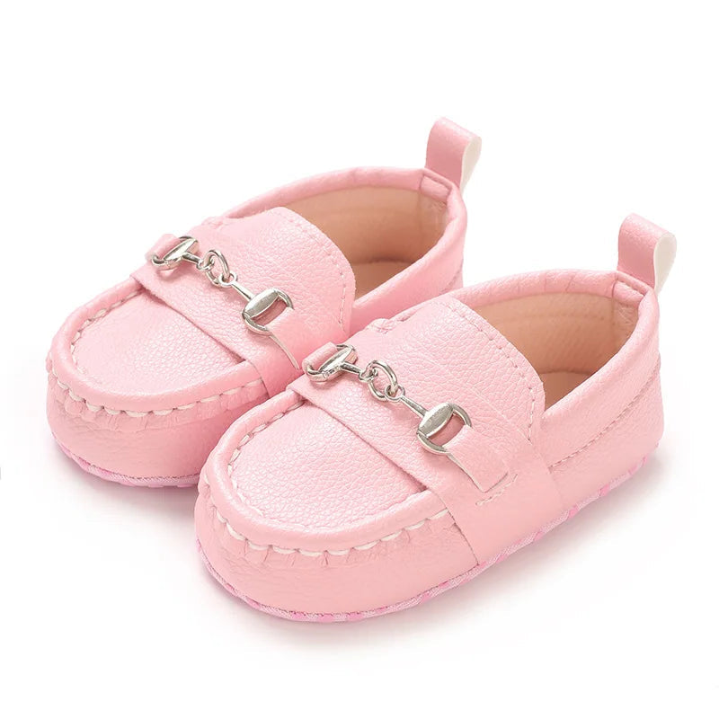 Chausson Cuir Mocassin Bebe