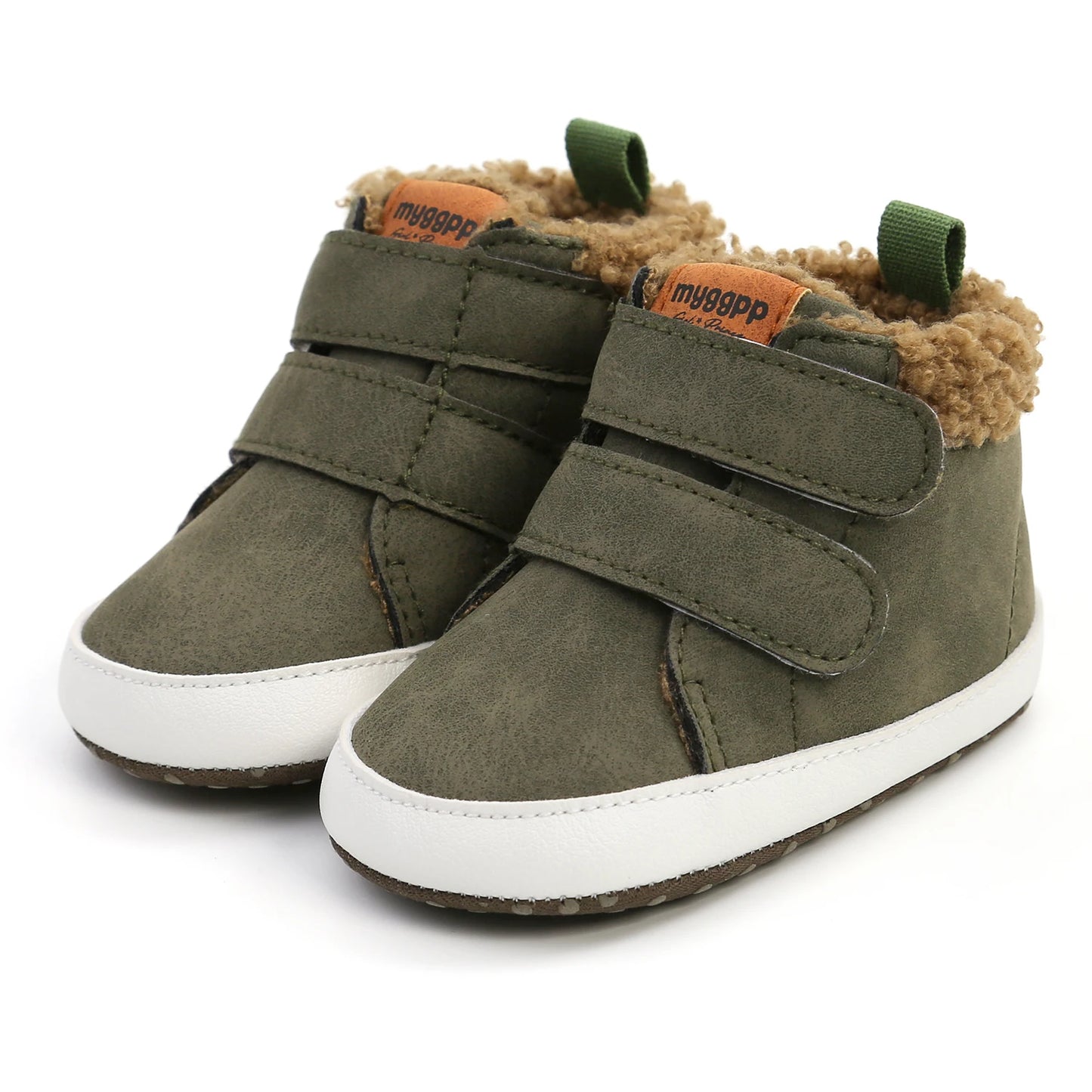 Chausson Scratché velours double bebe