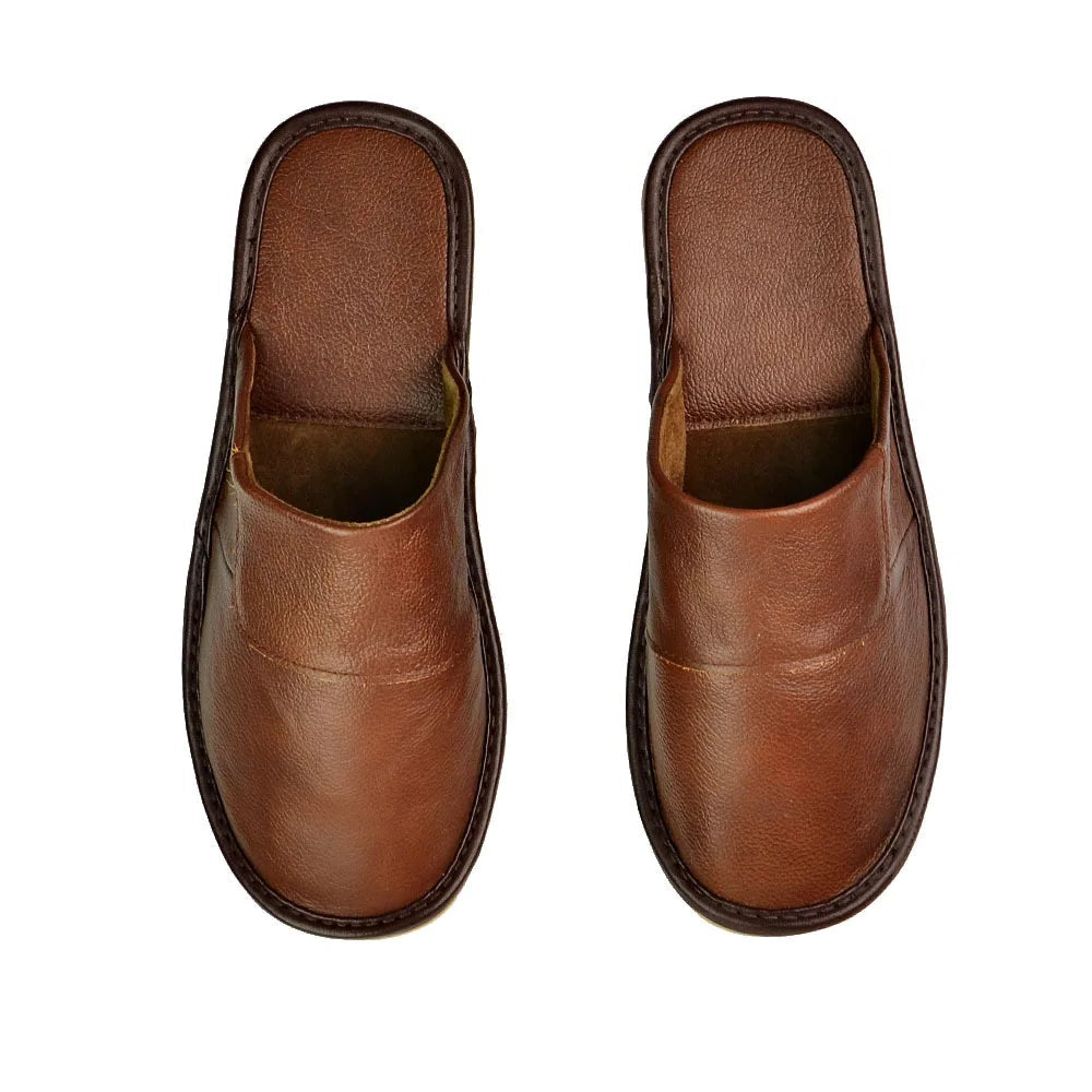 Chausson Cuir Homme  Confort