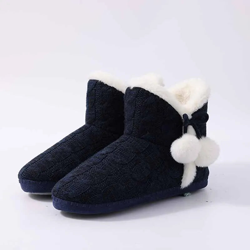 Chausson Femme Avec Pompon